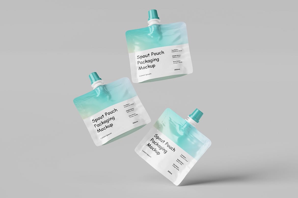 Spout Pouch Packaging Mockup