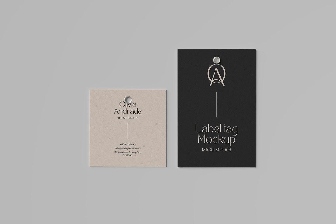 Label tag Mockup