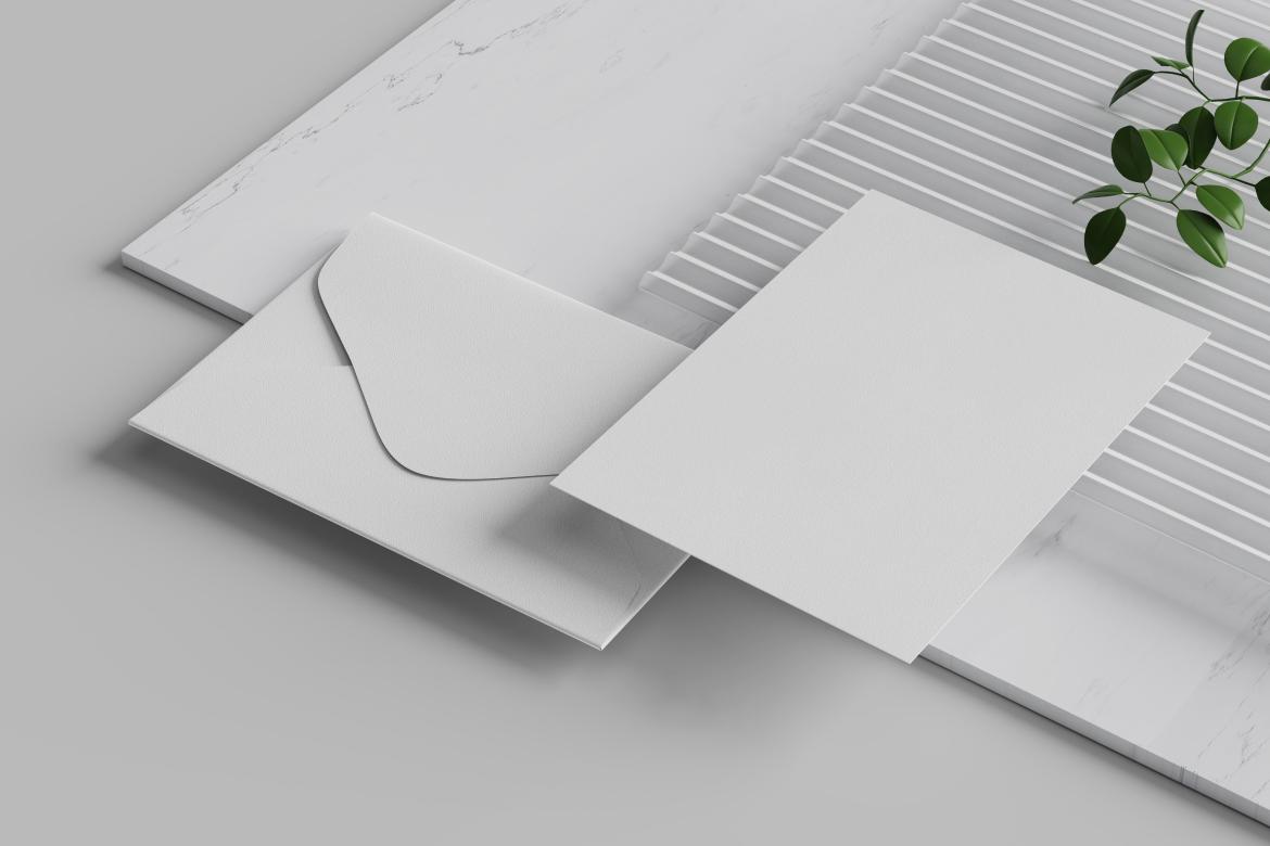 A2 Card & Envelope Mockup