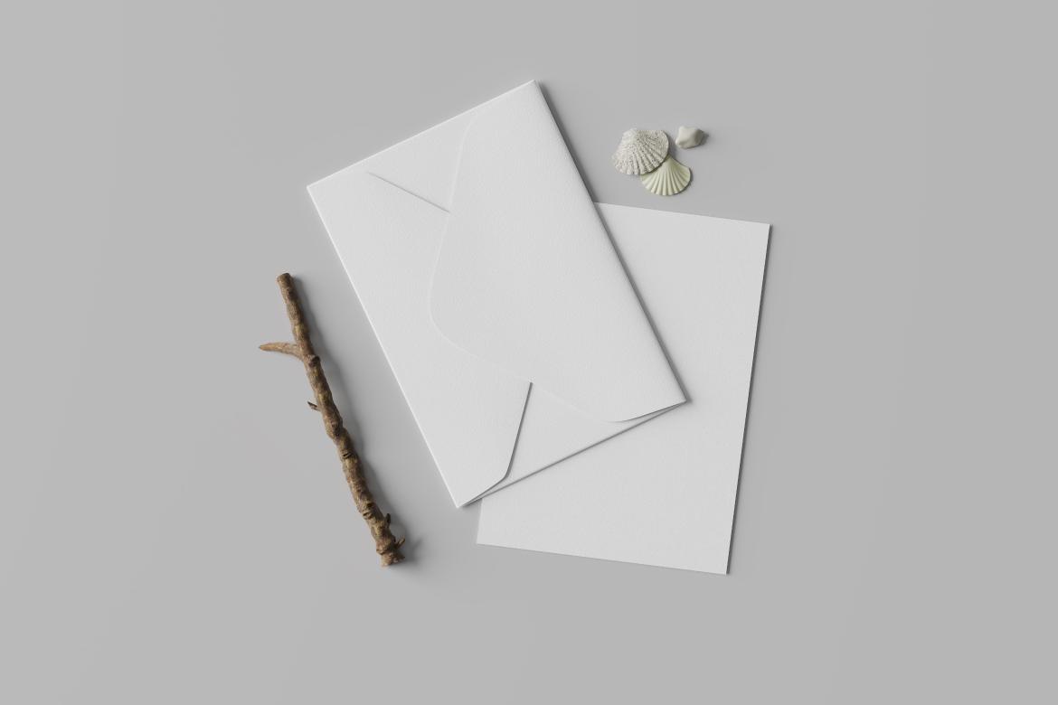 A2 Card & Envelope Mockup