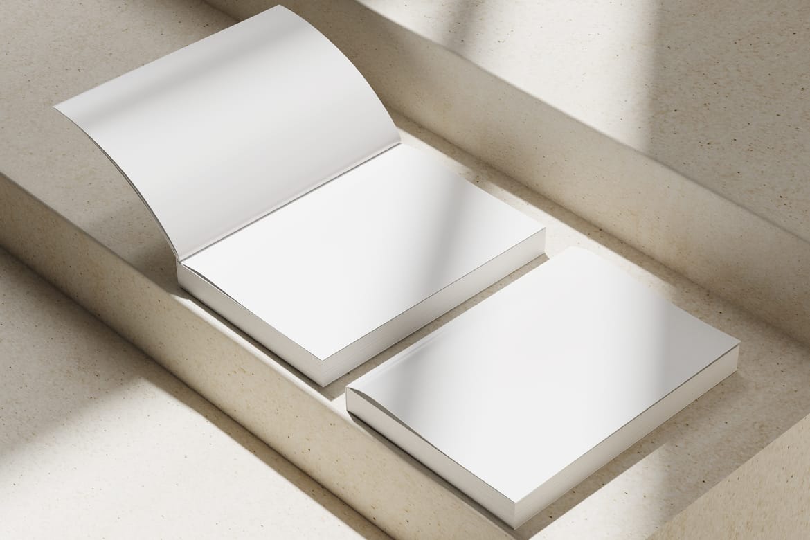 Soft Cover Book A4 Mockup