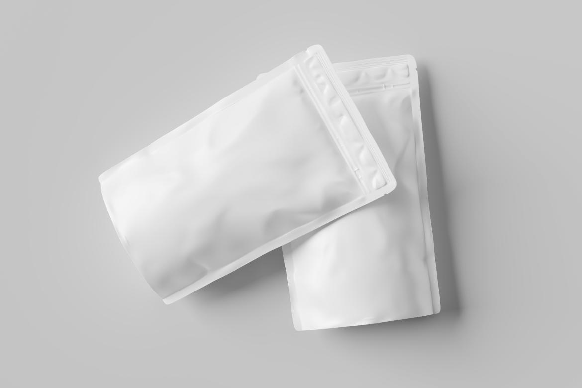 Pouch packaging Mockup