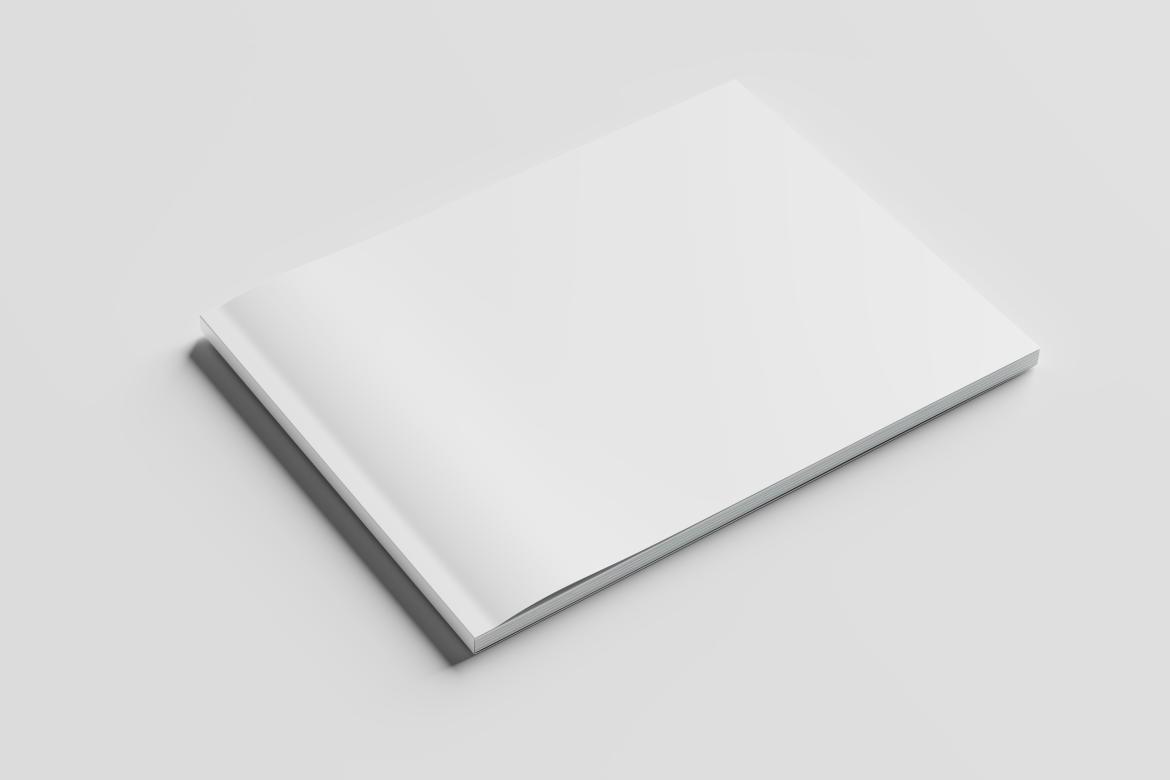 Us Letter Landscape Magazine Mockup