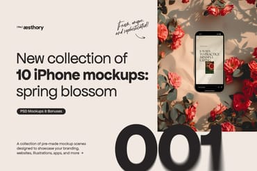 10 iPhone Mockups: Spring Blossom