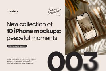 10 iPhone Mockups: Peaceful Moments