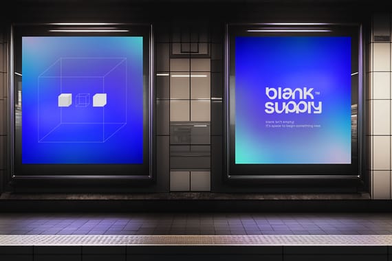 10 Subway Screen Mockup Bundle [B3]