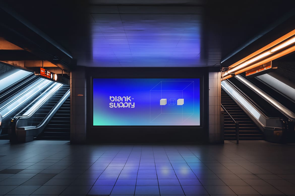 10 Subway Screen Mockup Bundle [B3]