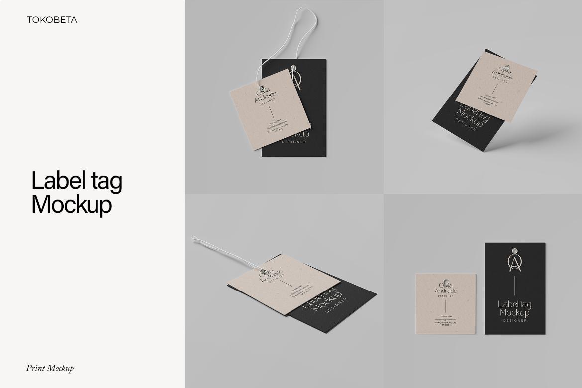 Label tag Mockup