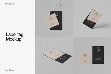 Label tag Mockup