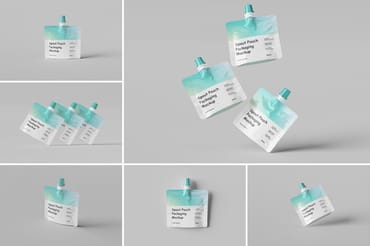 Spout Pouch Packaging Mockup