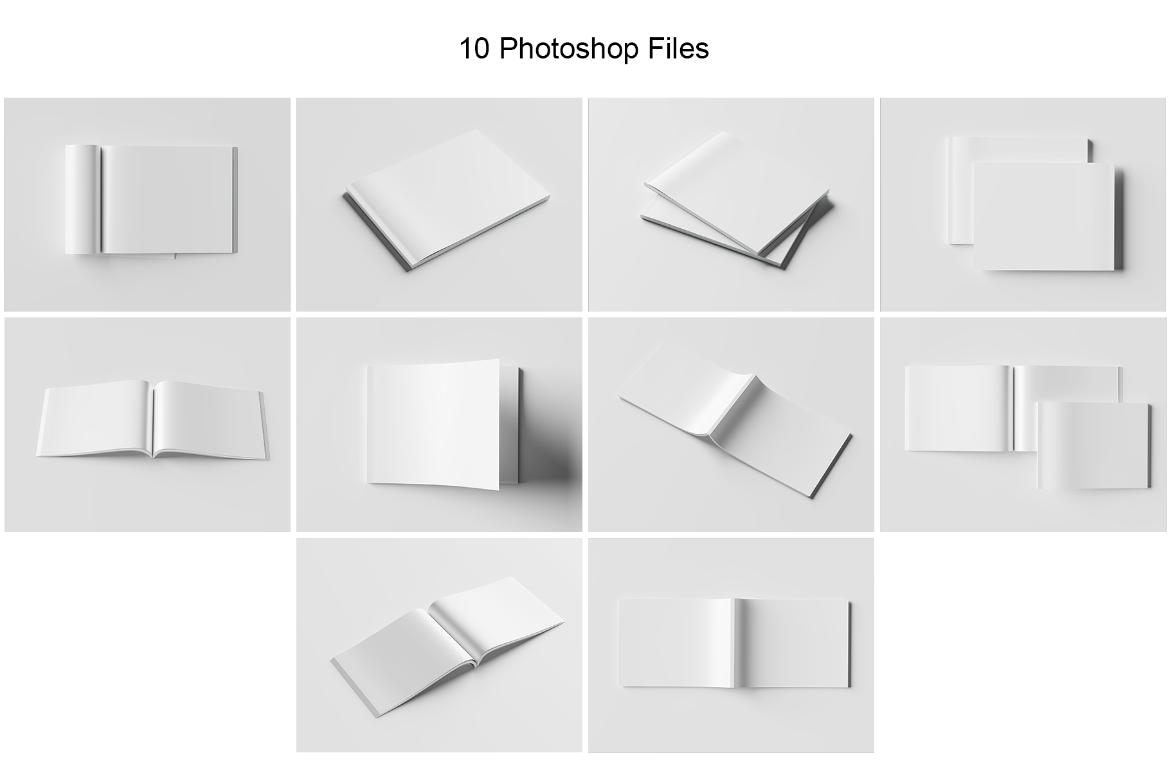 Us Letter Landscape Magazine Mockup