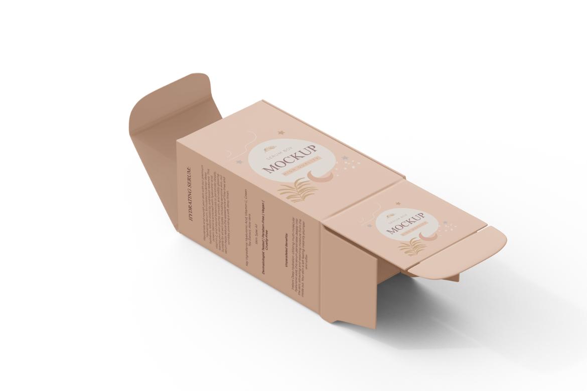Unfolded Box Packaging Mockup