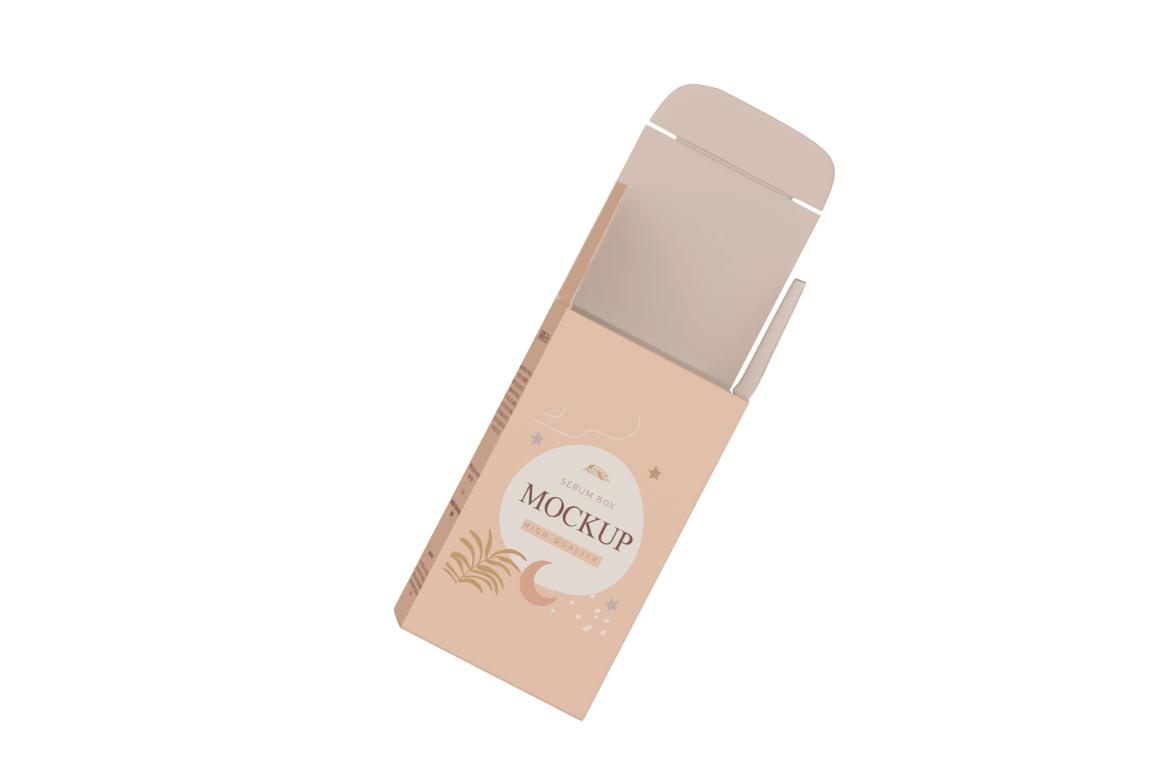 Unfolded Box Packaging Mockup