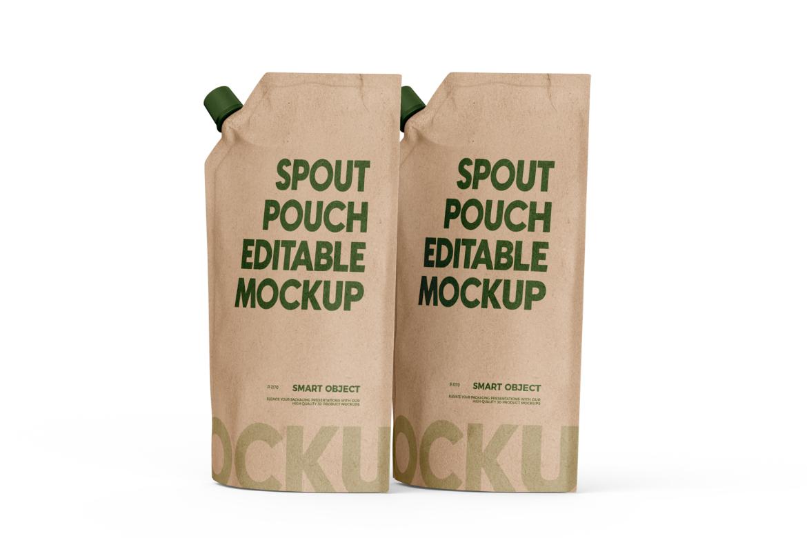 Standup Spout Pouch Mockup