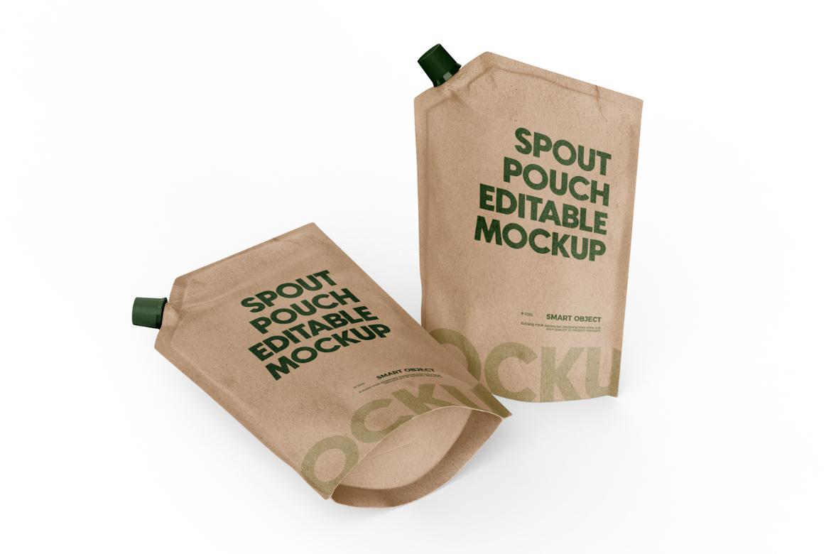 Standup Spout Pouch Mockup