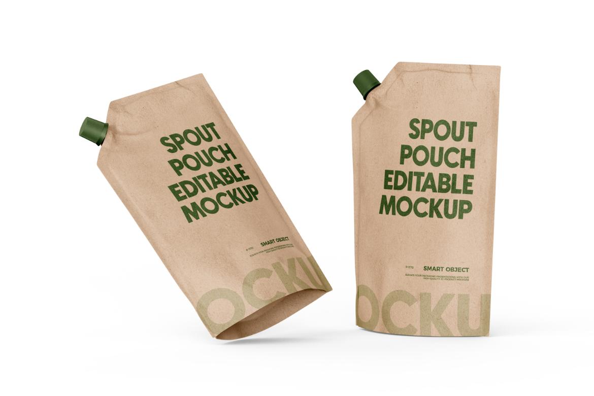 Standup Spout Pouch Mockup
