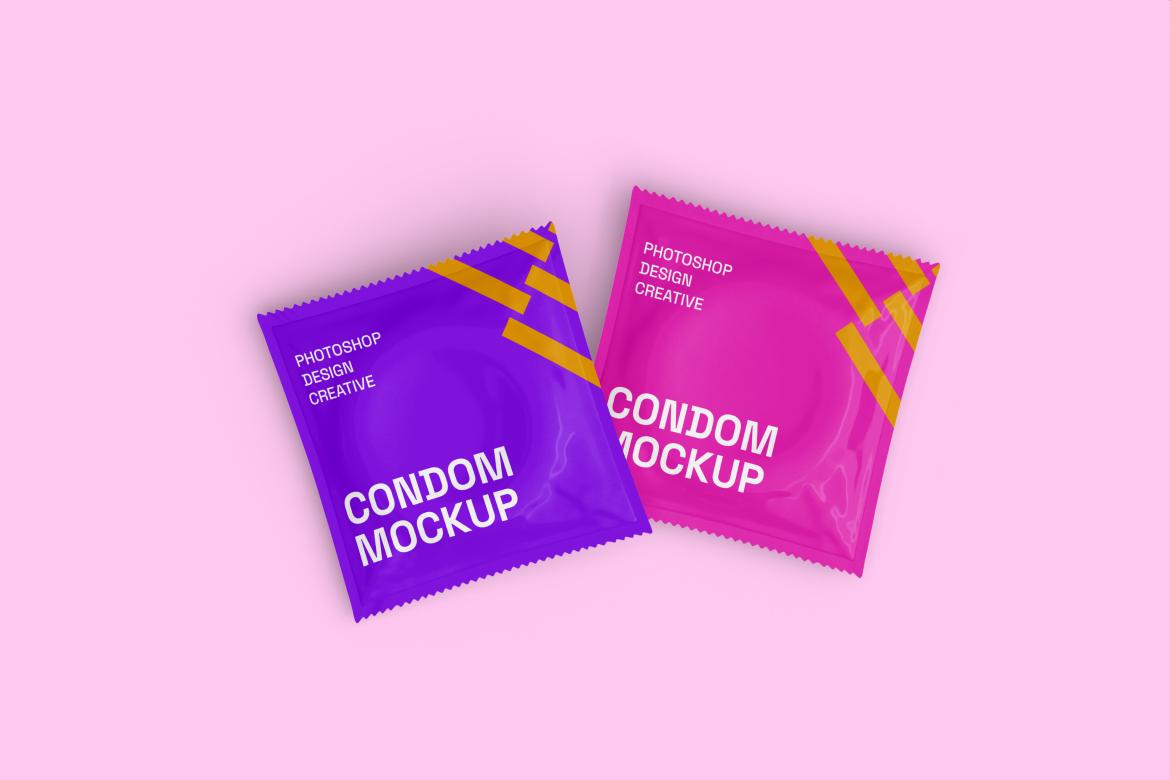 Condom Mockup