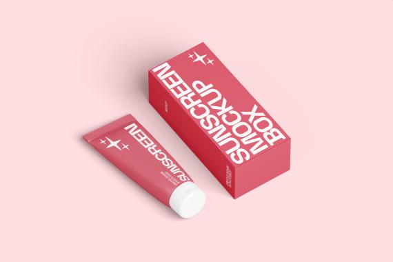 Cosmetic Boxes Mockup