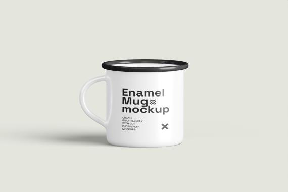Enamel Mug Mockup