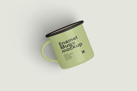 Enamel Mug Mockup