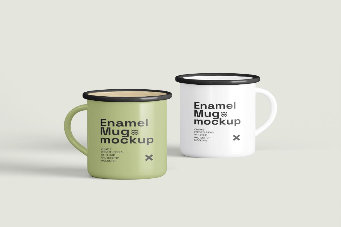 Enamel Mug Mockup