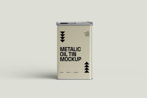Oil Tin Mockup