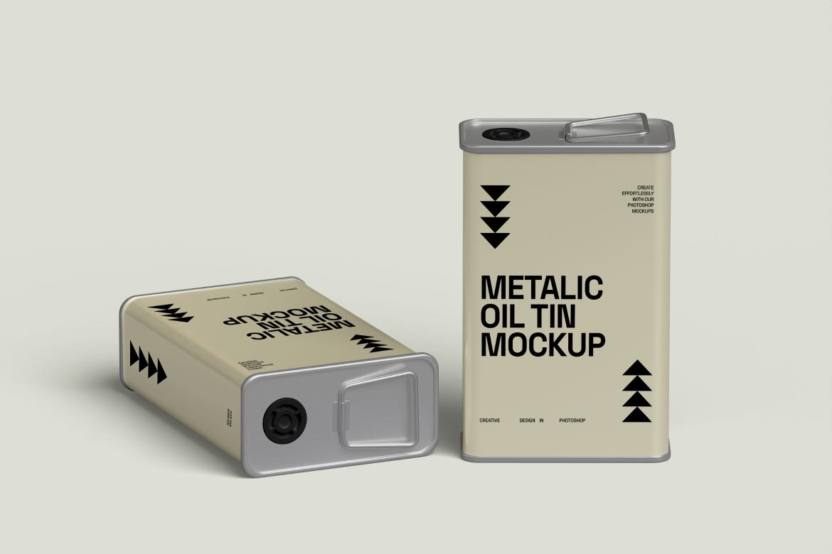Oil Tin Mockup