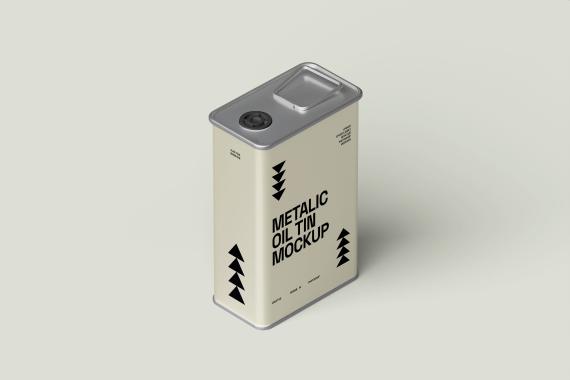 Oil Tin Mockup