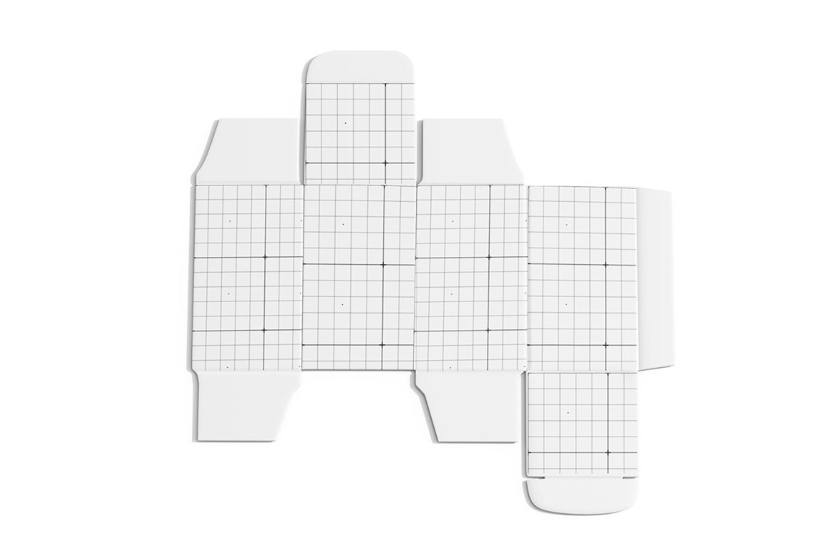 Unfolded Box Packaging Mockup