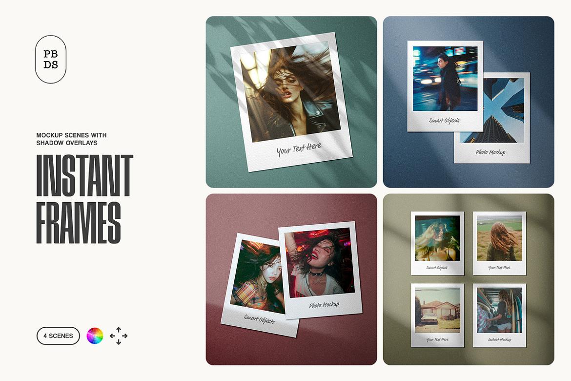 Polaroid Mockup Scenes