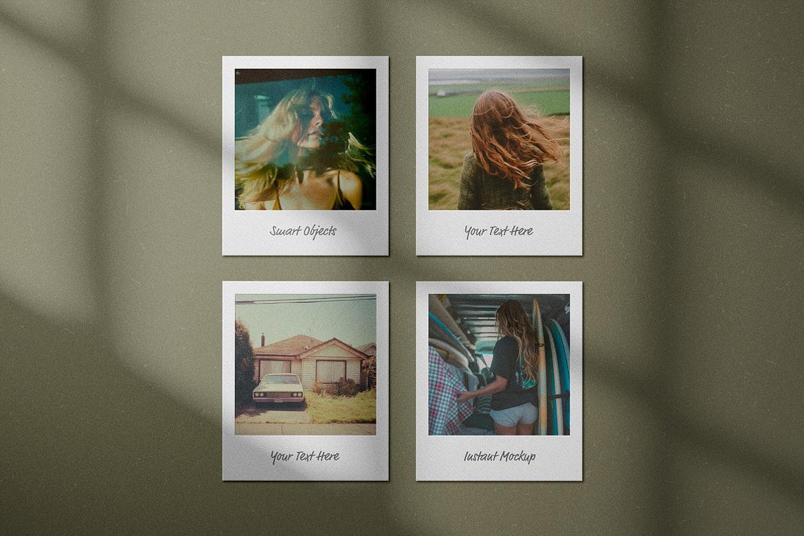 Polaroid Mockup Scenes
