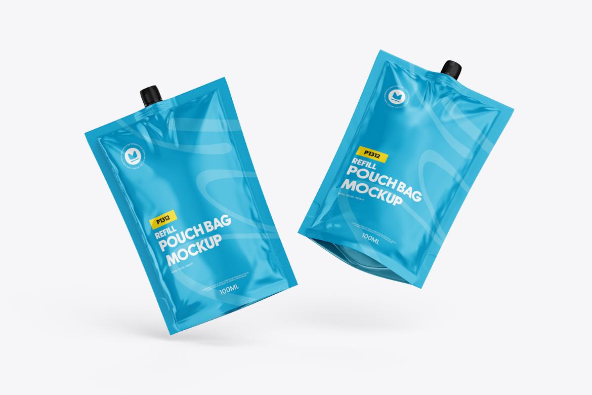 Realistic Spout Pouch Mockup