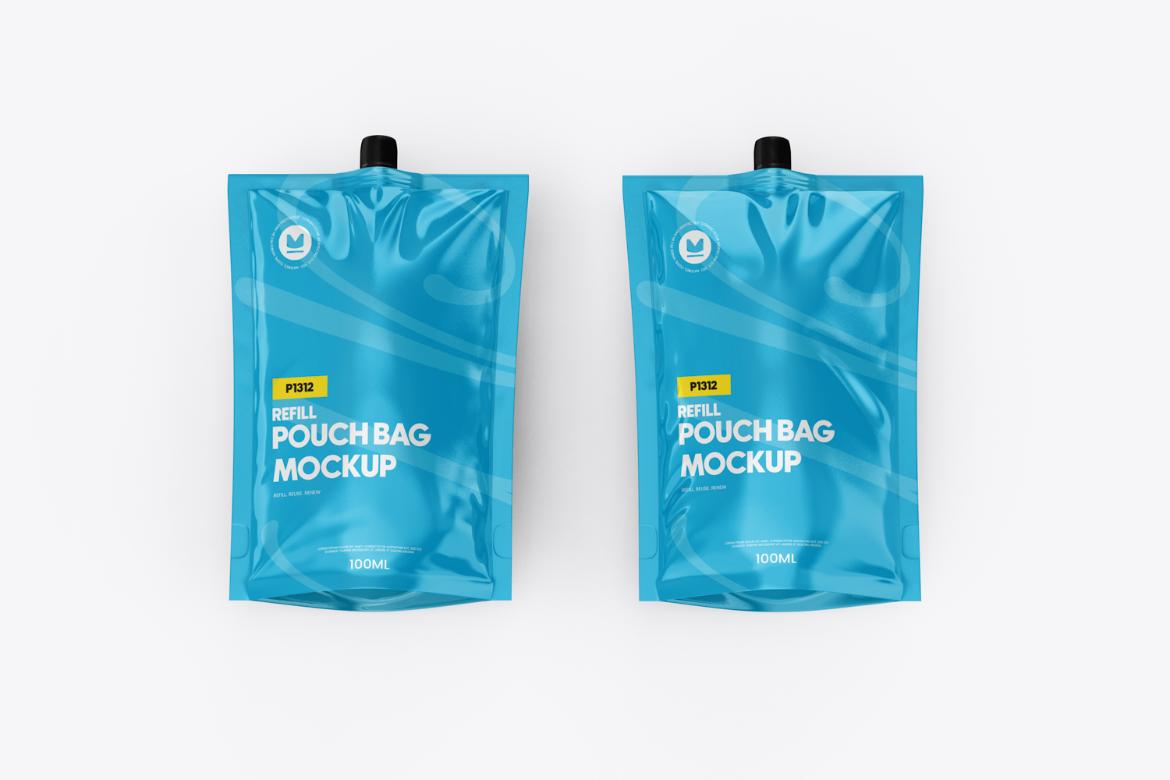 Realistic Spout Pouch Mockup