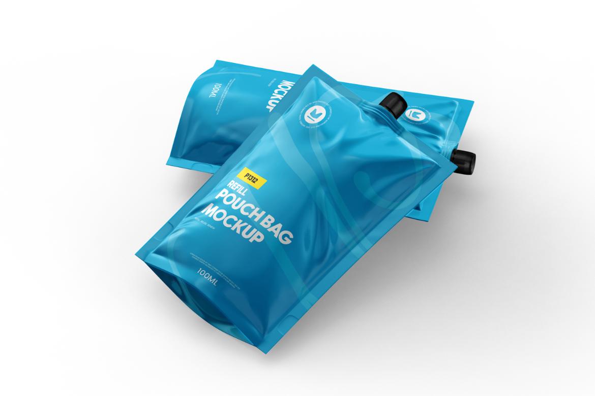 Realistic Spout Pouch Mockup