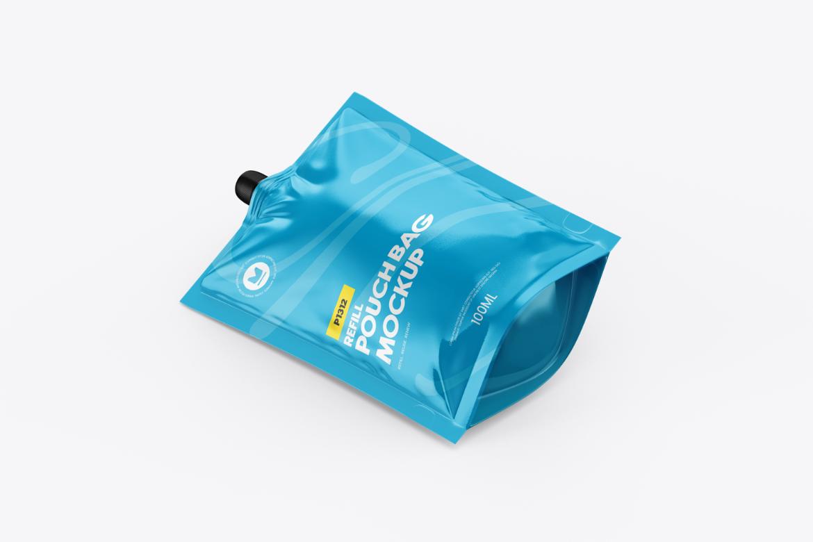 Realistic Spout Pouch Mockup