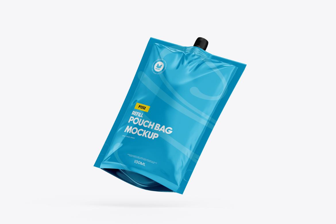 Realistic Spout Pouch Mockup