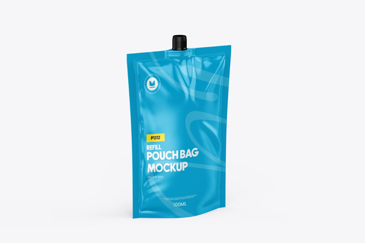 Realistic Spout Pouch Mockup