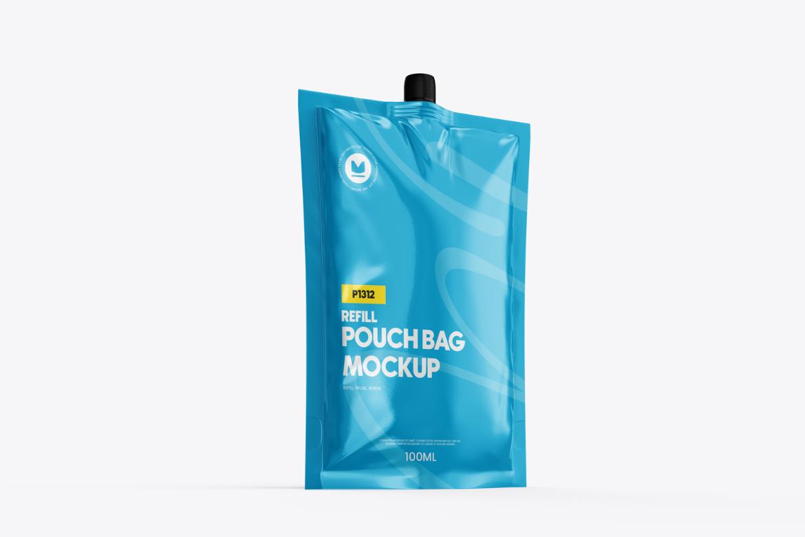 Realistic Spout Pouch Mockup