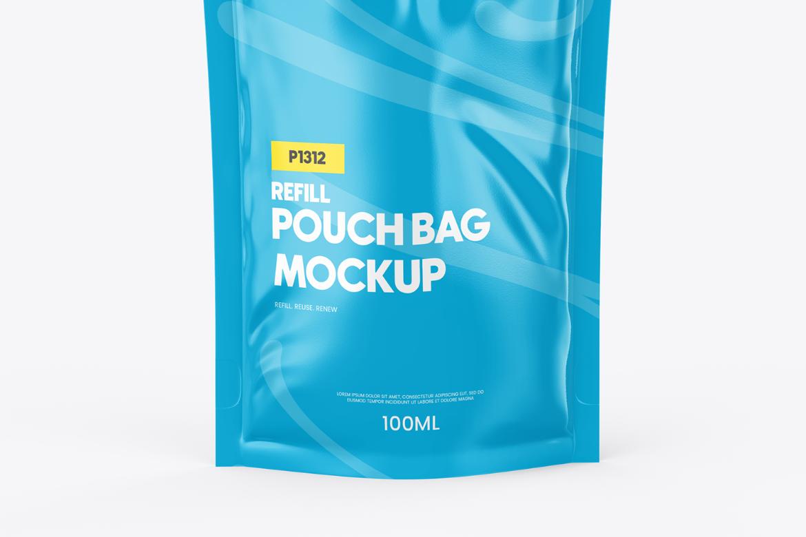 Realistic Spout Pouch Mockup