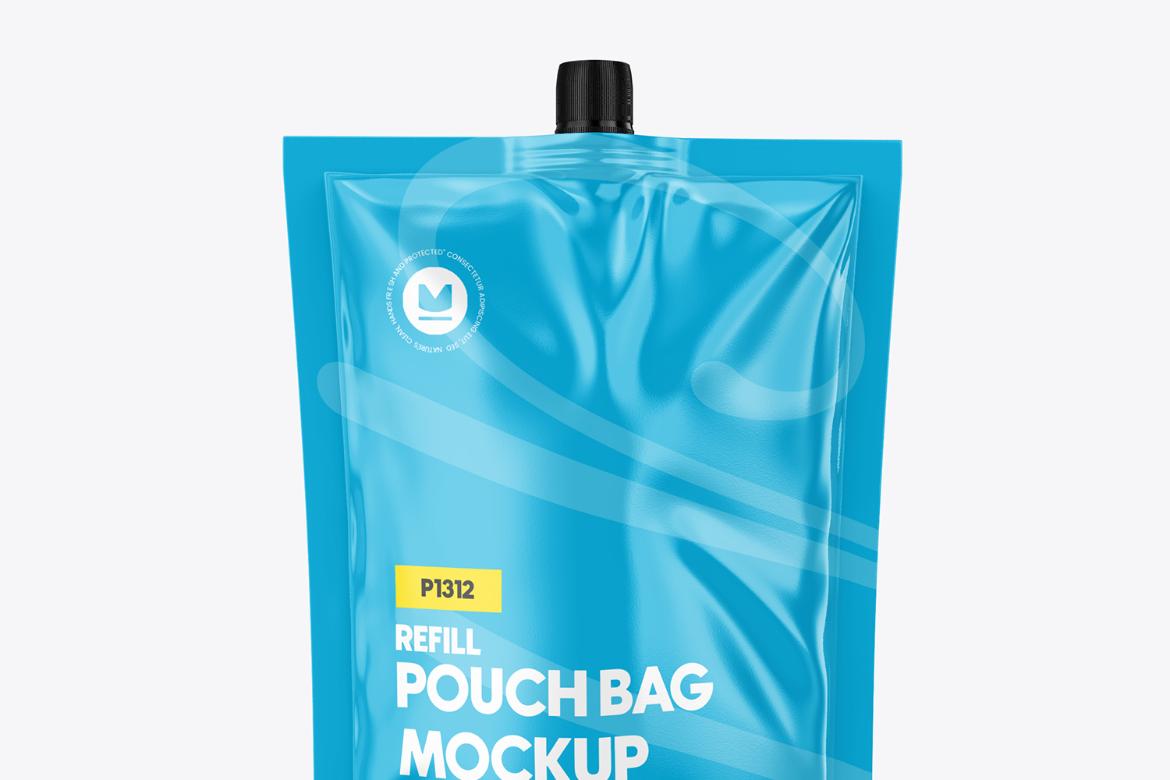 Realistic Spout Pouch Mockup
