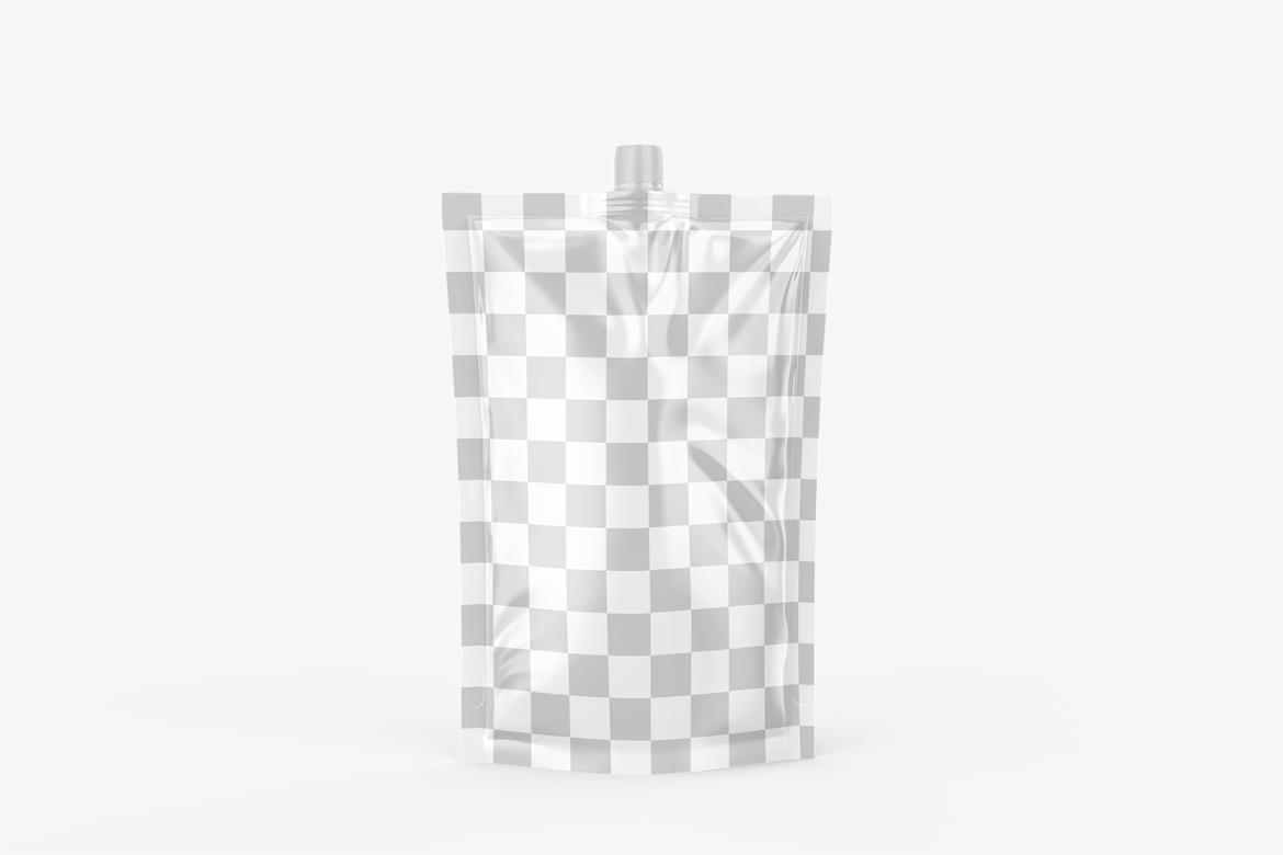Realistic Spout Pouch Mockup