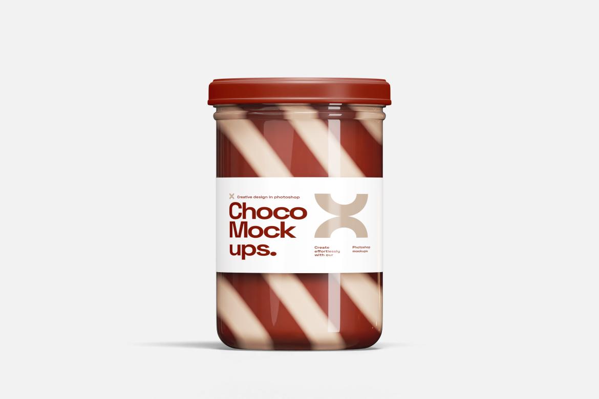 Chocolate Jar Cream Mockup