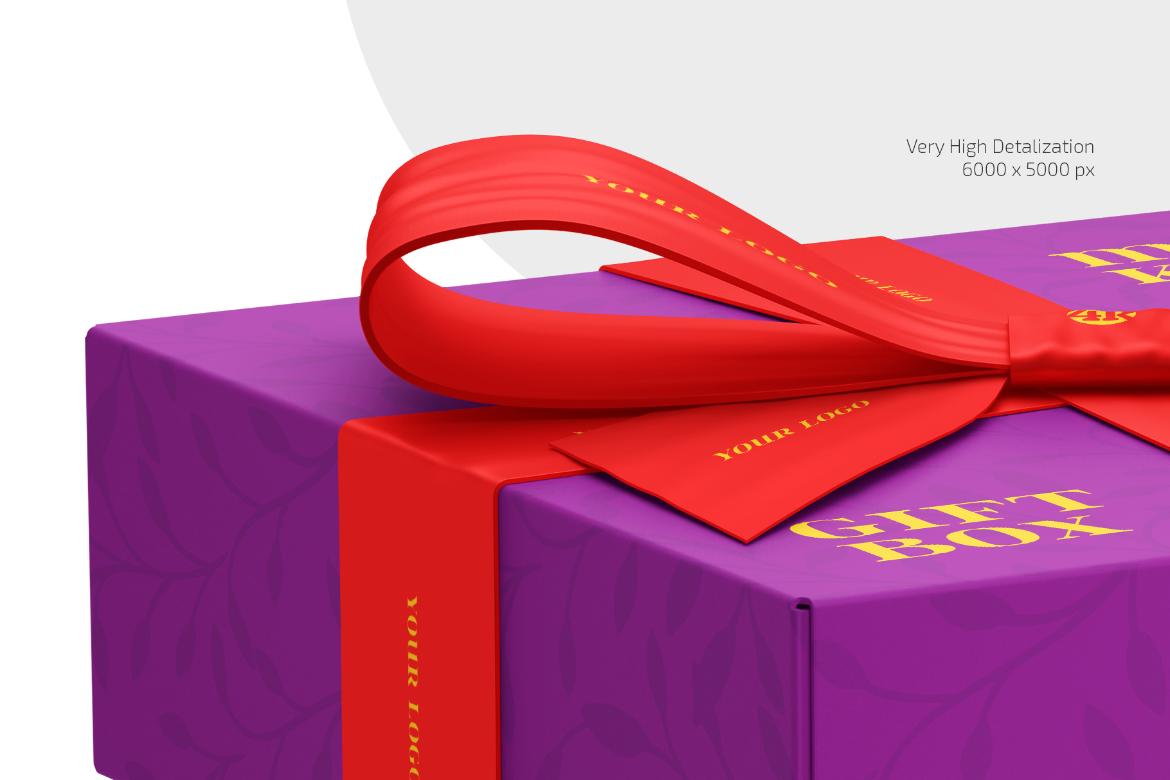Gift Box Mockup Set