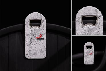 Branded Plastic Bottle Opener Mockup