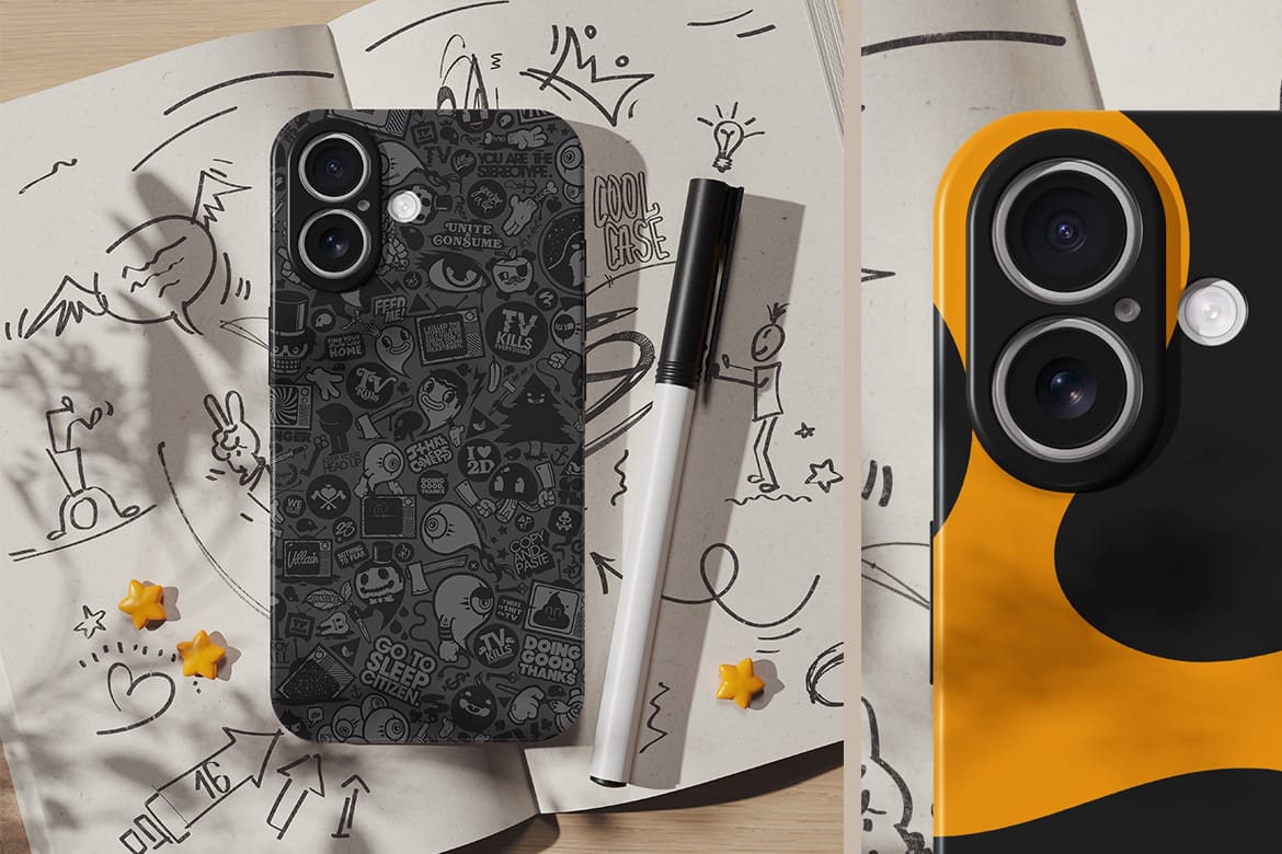 Protective Plastic Phone Case Mockup