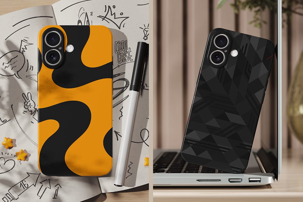 Protective Plastic Phone Case Mockup