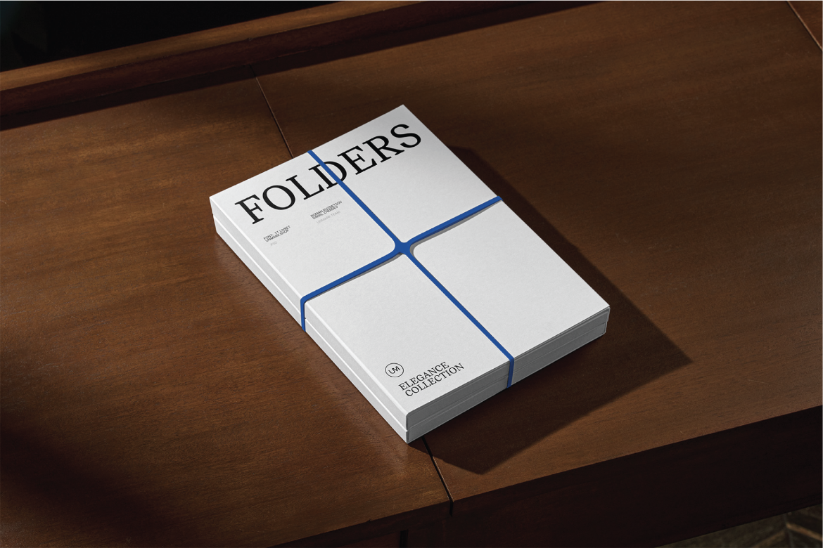 Folder Mockup Pack with Hand