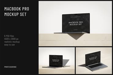 MacBook Pro Mockup Set