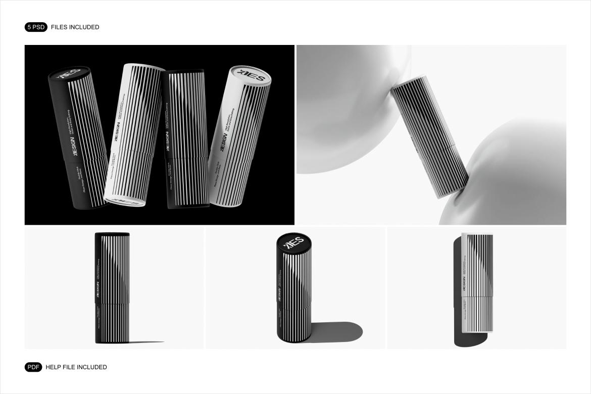 Paper Tube Mockup Set