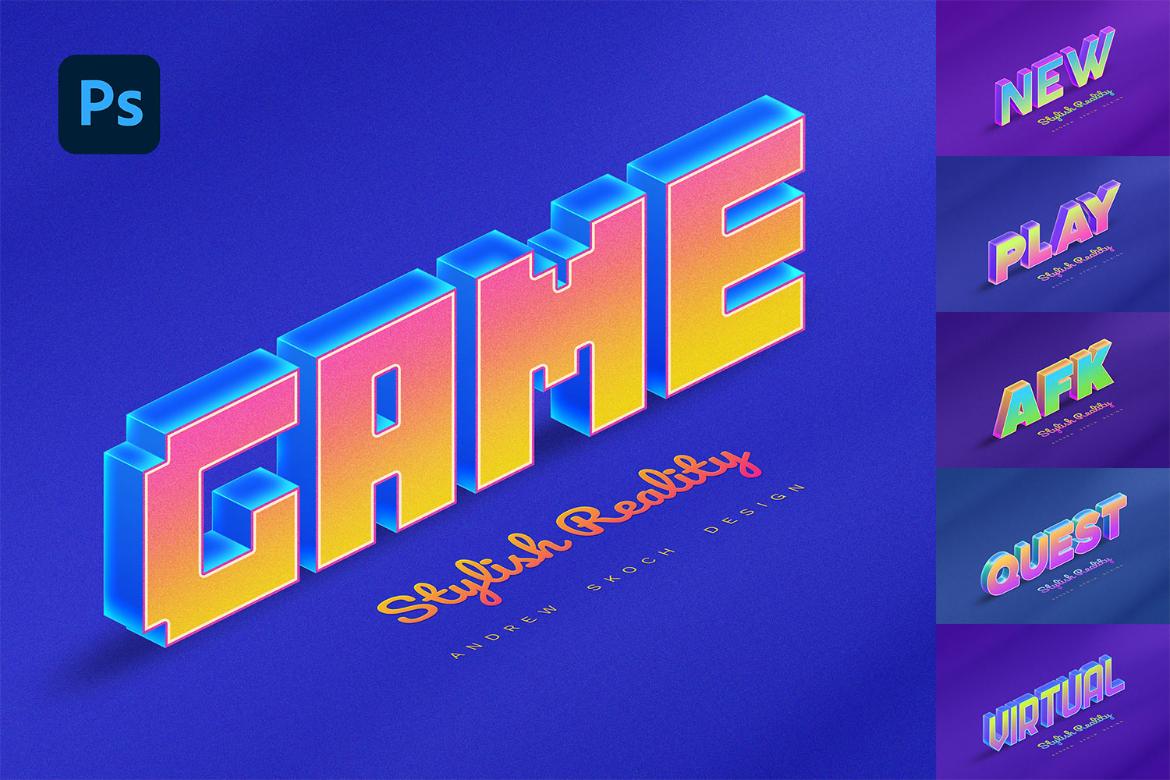 Gaming 3D Text Effects